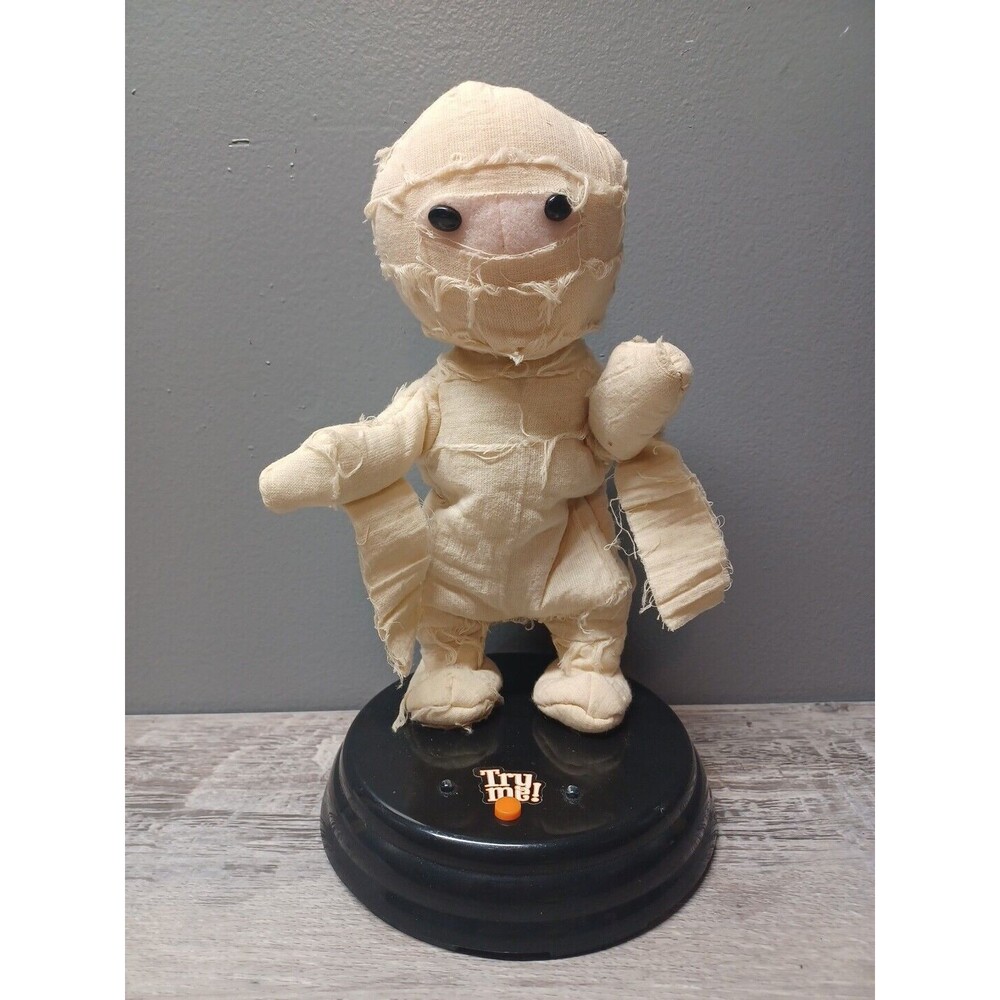 Gemmy Cute 10" Mummy Animated Dancing Singing "Thriller" Michael Jackson Works